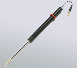 Mikroelektroden aus Glas/CTFE Körper mit Carbon Fiber (11urn), Gold (10urn) oder Platin (10urn) Disk-Elektrode